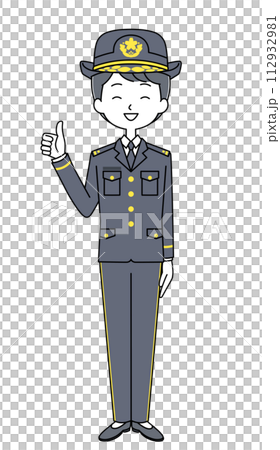 Good Sign Ground Self-Defense Force (winter uniform) illustration Good Sign Ground Self-Defense Force (winter uniform) illustration 112932981