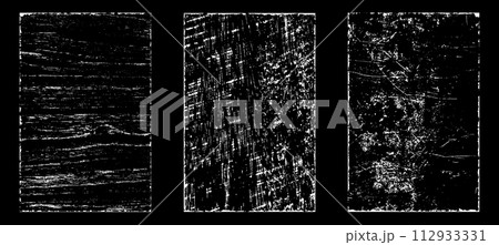 Black and white grunge. Distress overlay texture. Abstract surface dust and rough dirty wall background concept. Distress illustration simply place over object to create grunge effect. Vector EPS10. 112933331