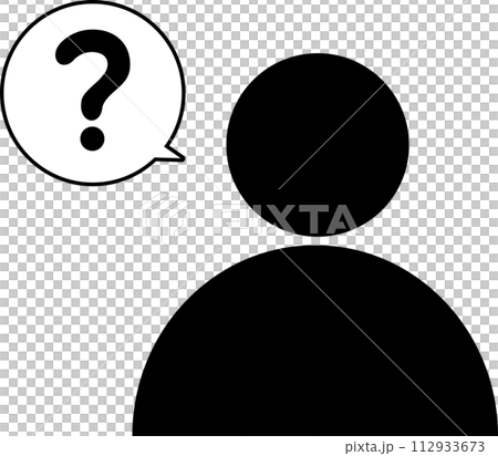思想家象形圖哈特納馬克問題語音氣泡 112933673
