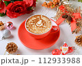 カフェラテ 112933988