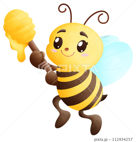 Bee and honey 112934257