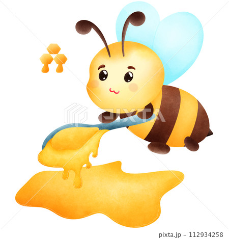 Bee and honey Bee and honey 112934258