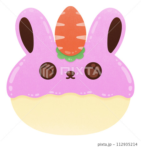 Cute Pink Rabbit Cake Cartoon Cute Pink Bunny Cake Cartoon Cute Bakery Cartoon Cute Bun Cartoon illustration Cute Cake Cartoon illustration Cute Cupcake Cartoon illustration Animal Cake 112935214