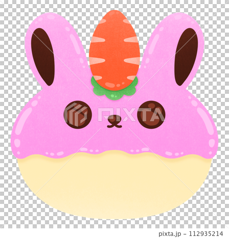 Cute Pink Rabbit Cake Cartoon Cute Pink Bunny Cake Cartoon Cute Bakery Cartoon Cute Bun Cartoon illustration Cute Cake Cartoon illustration Cute Cupcake Cartoon illustration Animal Cake 112935214