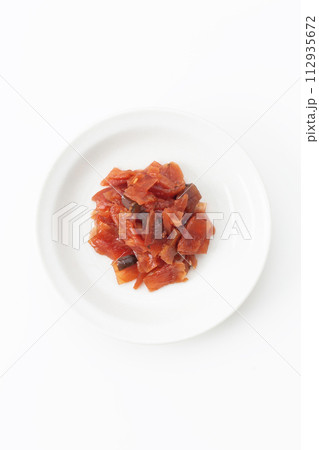 福神漬け 白背景 福神漬け 白背景 112935672