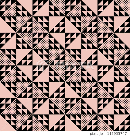 Minimalistic geometric dots seamless pattern. Perfect for screensaver, poster, card, invitation or home decor.  112935747