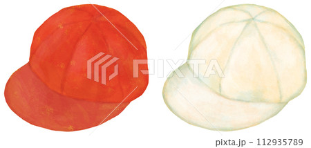 赤白帽子 紅白帽子 112935789