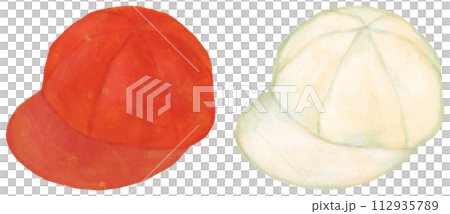 赤白帽子 紅白帽子 112935789