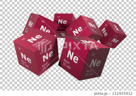 Neon, 3D rendering of symbols of the elements of the periodic table, atomic number, atomic weight, name and symbol. Education, science and technology. 3D illustration Neon, 3D rendering of symbols of the elements of the periodic table, atomic number, atomic weight, name and symbol. Education, science and technology. 3D illustration 112935912