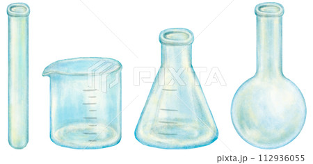 実験器具のイラストセット 112936055
