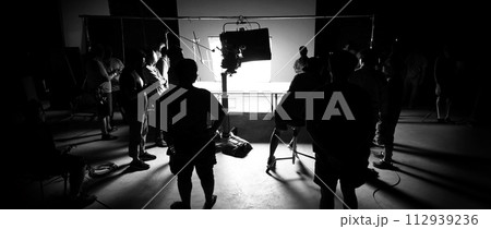 video production behind the scenes of making of TV commercial movie shoot video production behind the scenes of making of TV commercial movie shoot 112939236