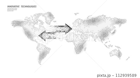 World global unity business concept. Together against problem. Teamwork international solution human protection. Multicultural organisation worldwide vector illustration map 112939589