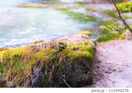 【渓流素材】初夏の上高地・梓川の清流【長野県】 【渓流素材】初夏の上高地・梓川の清流【長野県】 112940276