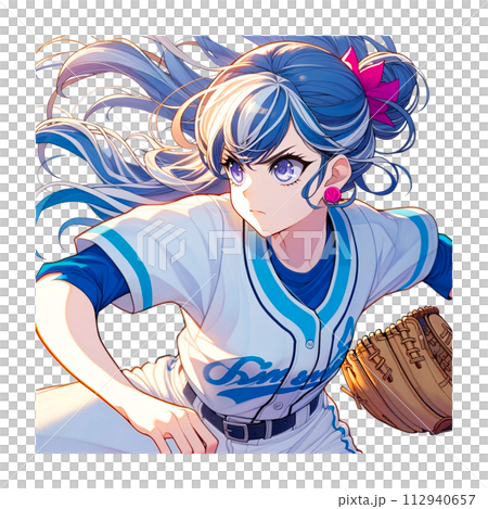 An excellent female baseball player who takes baseball practice seriously An excellent female baseball player who takes baseball practice seriously 112940657