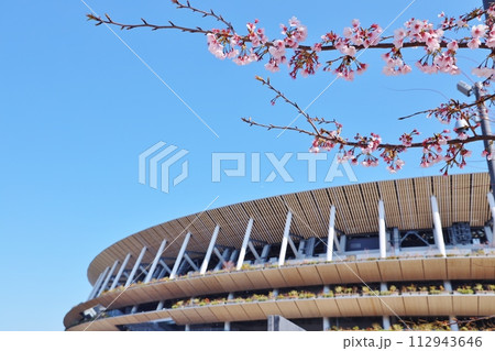 桜咲く新国立競技場 桜咲く新国立競技場 112943646