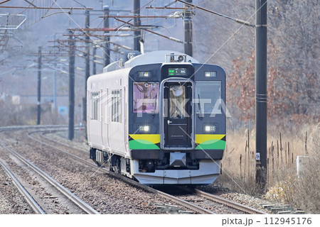室蘭本線　虎杖浜　JR北海道　737系　C-12編成（札幌） 112945176