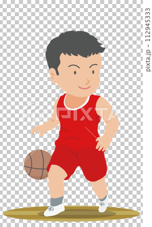 basketball player dribbling 112945333