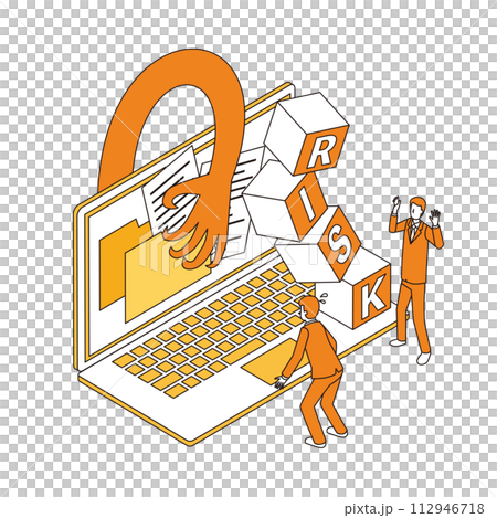 Cyber risk image illustration 112946718