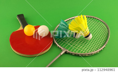 Sports equipment for table tennis and badminton Sports equipment for table tennis and badminton 112948961