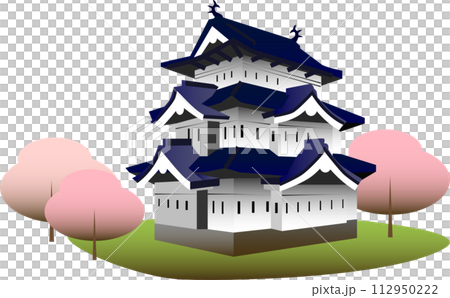 桜が満開の弘前城 桜が満開の弘前城 112950222