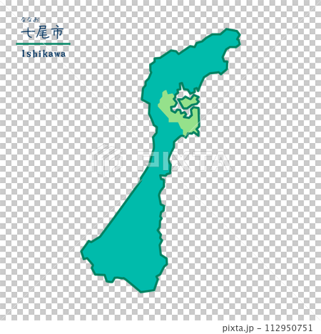 石川縣七尾市市町村地圖 石川縣七尾市市町村地圖 112950751