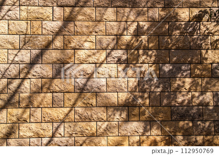 石壁のシルエット 112950769