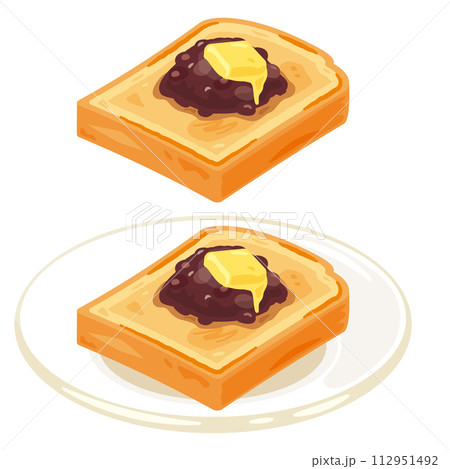 あんバタートースト 112951492