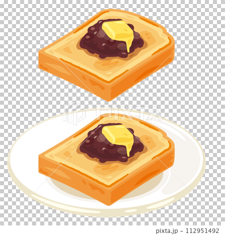 あんバタートースト 112951492