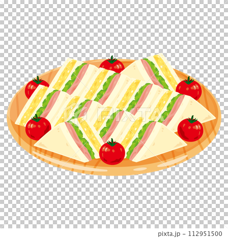 sandwich on a platter 112951500