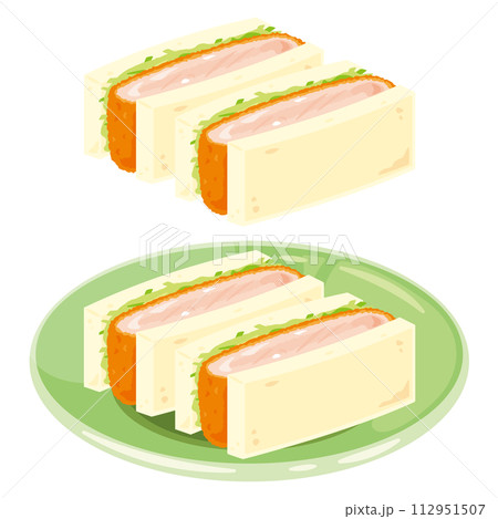 カツサンドセット カツサンドセット 112951507