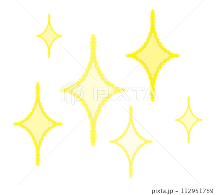 クレヨンで描いたキラキラ 112951789