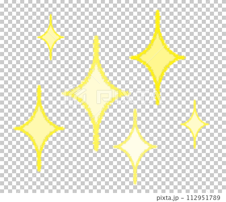 クレヨンで描いたキラキラ 112951789