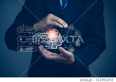 Digital developer Ai artificial intelligence innovation generates technology robot machine learning data communication chatbot network online big data futuristic Digital developer Ai artificial intelligence innovation generates technology robot machine learning data communication chatbot network online big data futuristic 112952243