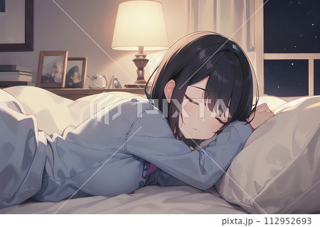 寝落ちする少女 寝落ちする少女 112952693