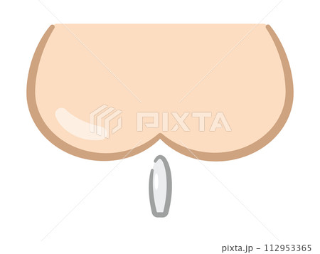 おしりと座薬のイラスト 112953365