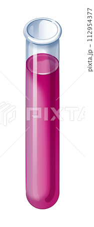 試験管に入った液体 112954377