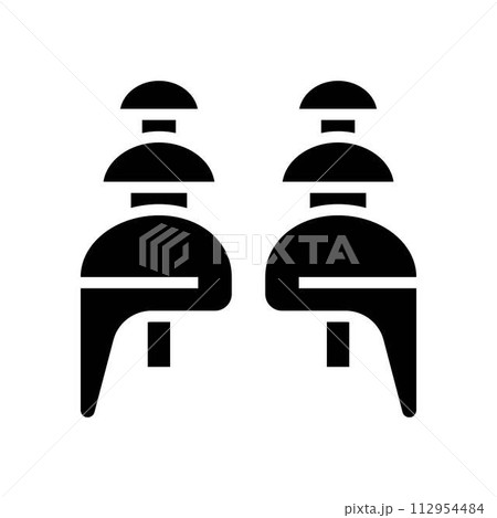 ear plugs ppe protective equipment glyph icon vector illustration ear plugs ppe protective equipment glyph icon vector illustration 112954484