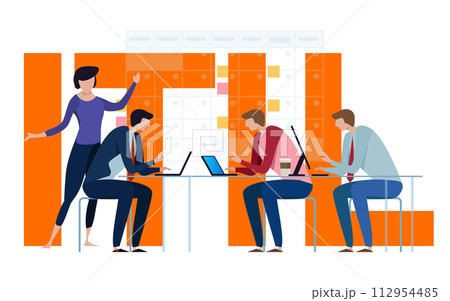 ITIL Information Technology Infrastructure Library concept business 112954485