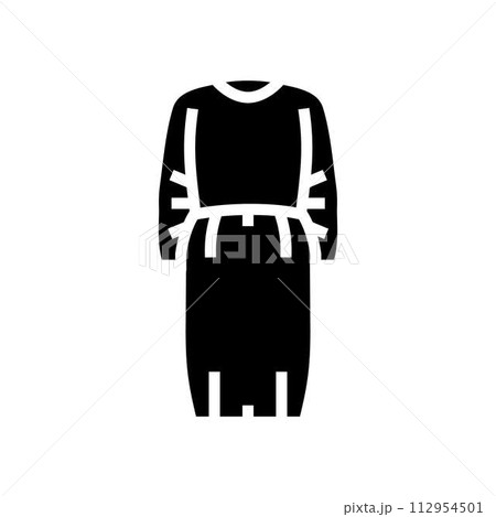 isolation gown ppe protective equipment glyph icon vector illustration isolation gown ppe protective equipment glyph icon vector illustration 112954501