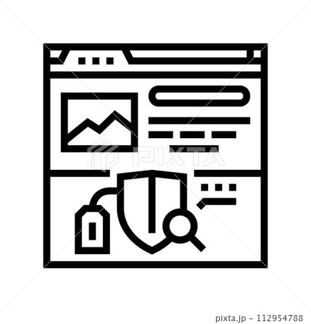 trust signals seo line icon vector illustration trust signals seo line icon vector illustration 112954788