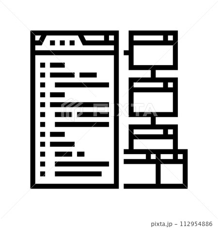 xml sitemap seo line icon vector illustration xml sitemap seo line icon vector illustration 112954886