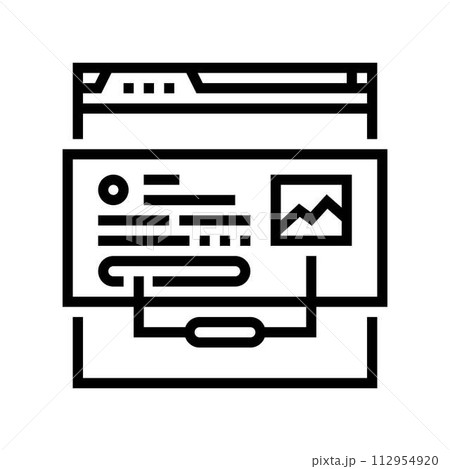 rich snippets seo line icon vector illustration rich snippets seo line icon vector illustration 112954920