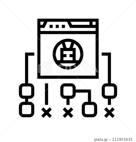 robots txt seo line icon vector illustration 112955035