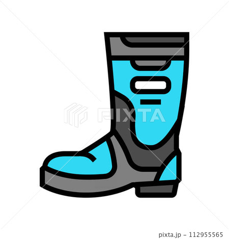 safety shoes ppe protective equipment color icon vector illustration safety shoes ppe protective equipment color icon vector illustration 112955565