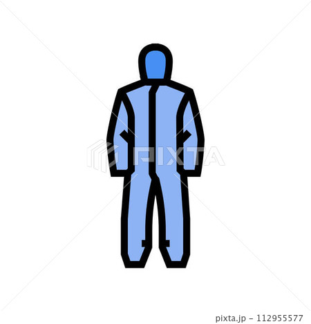 coveralls ppe protective equipment color icon vector illustration coveralls ppe protective equipment color icon vector illustration 112955577