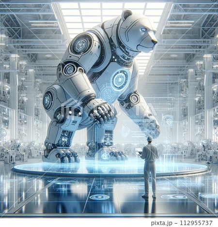 Giant Robotic Bear in Advanced Technology Lab Giant Robotic Bear in Advanced Technology Lab 112955737