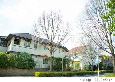 高級住宅街の風景 112956857
