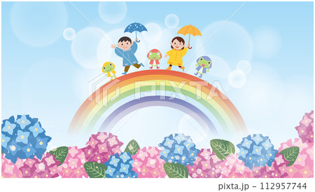 梅雨の背景 112957744