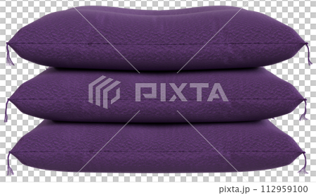 座布団　切り抜き　合成用　紫　3枚 112959100