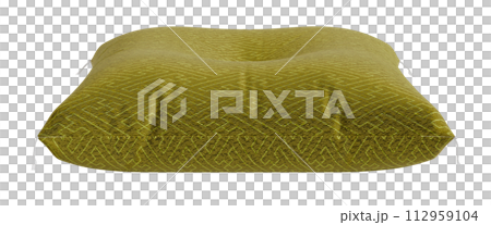 座布団 切り抜き 合成用 黄色 座布団 切り抜き 合成用 黄色 112959104